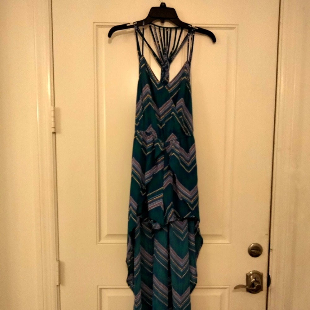 Candies one piece romper dress chevron pattern multicolor Women Medium